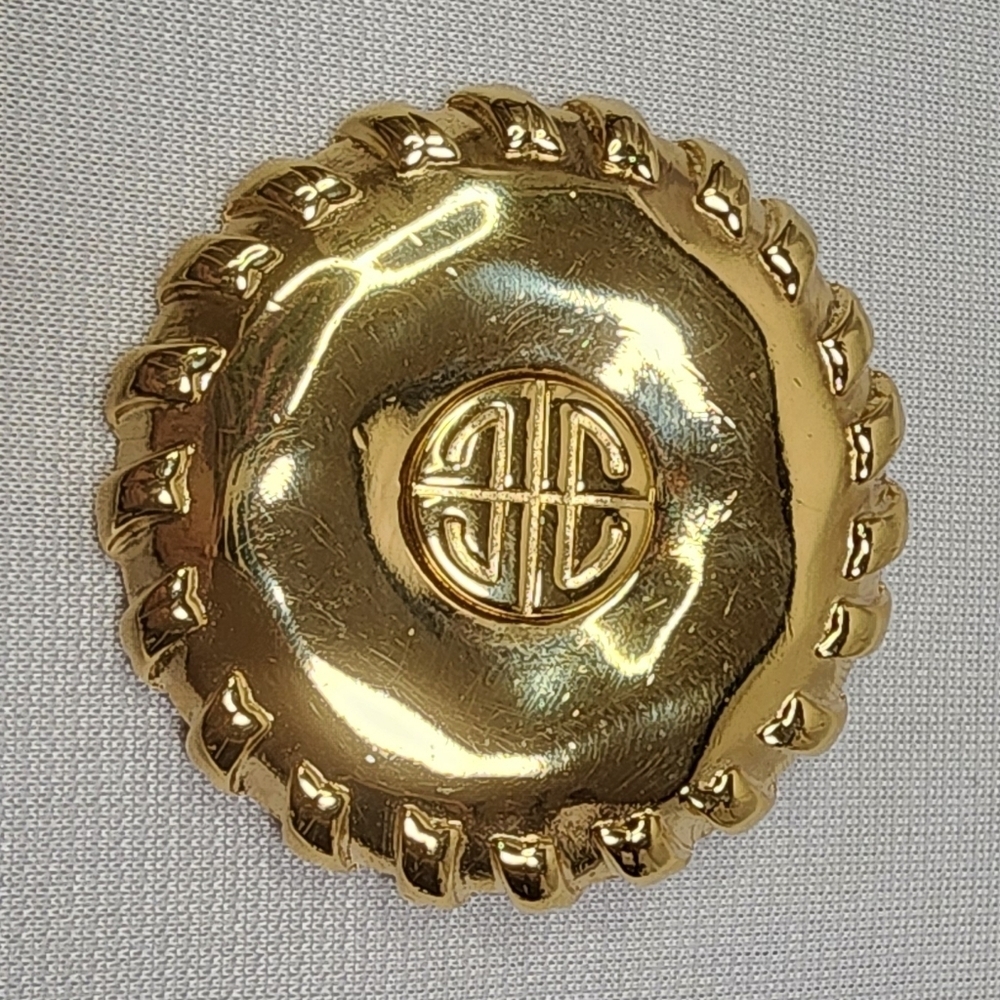Givenchy Logo Medallion Brooch